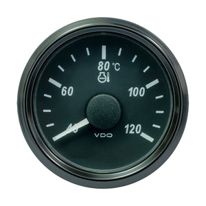 VDO SingleViu 52mm (2-1/16") Water Temp. Gauge - Euro - 120 C - 291-22 ohm [A2C3833330030]